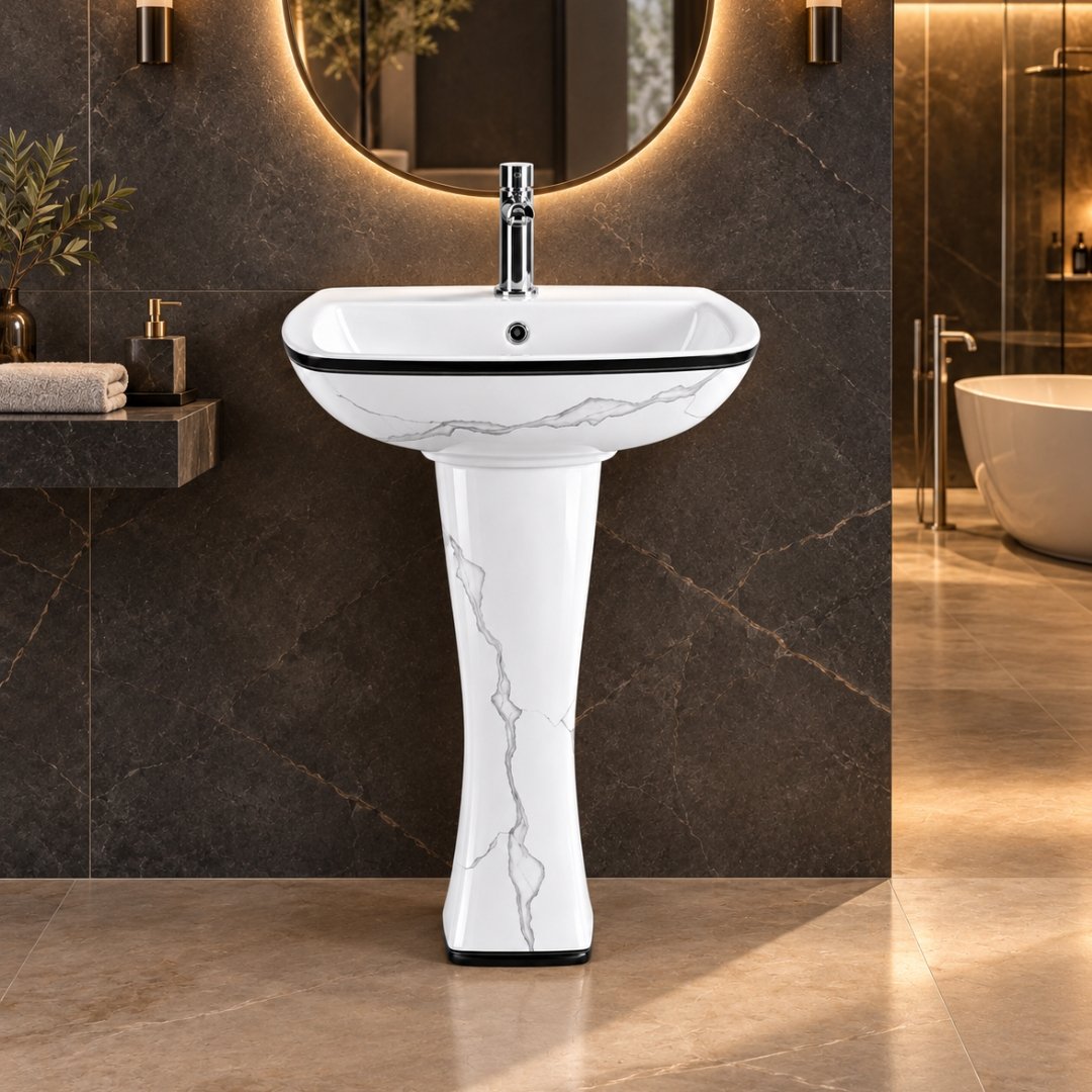 Sonet HT - 4002, washbasin with pedestal